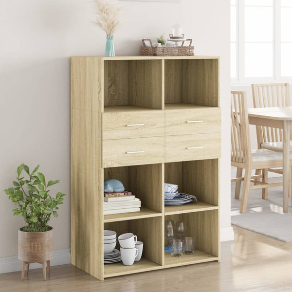 Highboard Sonoma Eiche 80x124cm