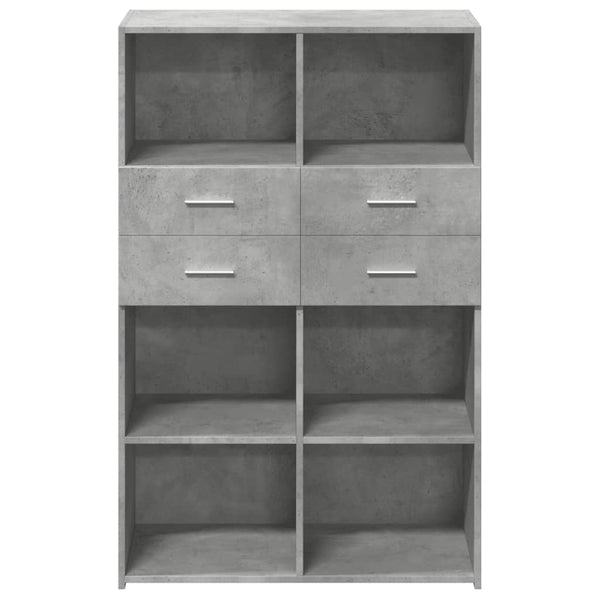 Highboard Betongrau 80x42,5x124cm