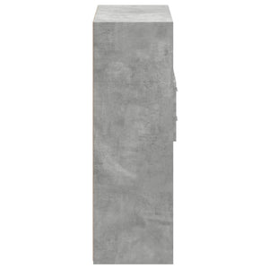 Highboard Betongrau 80x42,5x124cm