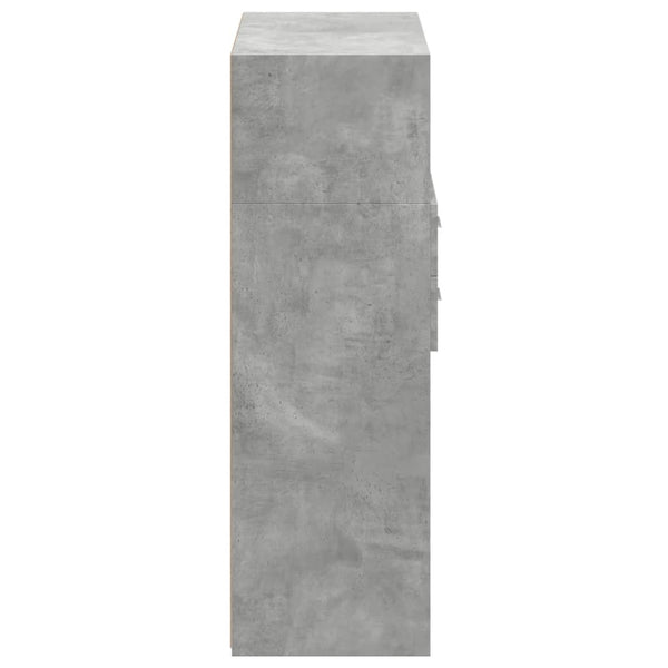 Highboard Betongrau 80x42,5x124cm