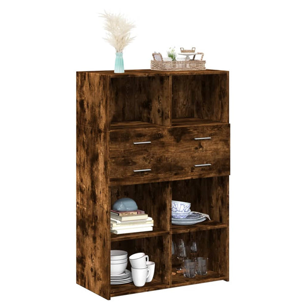 Highboard Räuchereiche 80x124 cm
