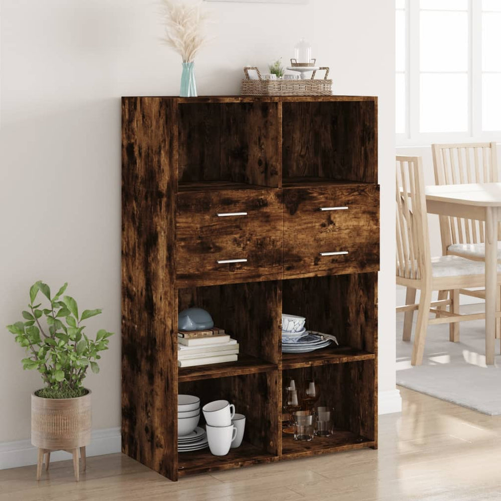 Highboard Räuchereiche 80x124 cm