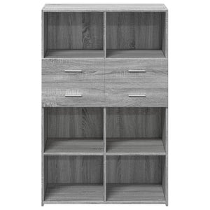 Highboard Grau Sonoma 80x124cm