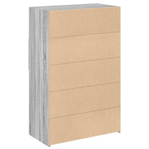 Highboard Grau Sonoma 80x124cm