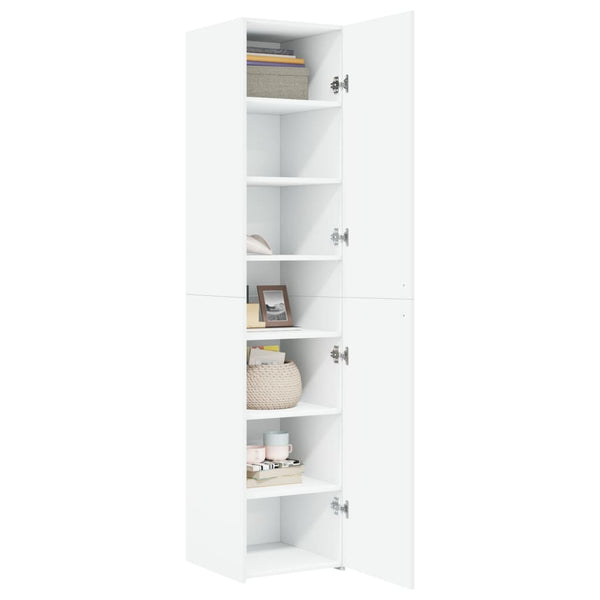 Highboard Weiß 40x42,5x185 cm
