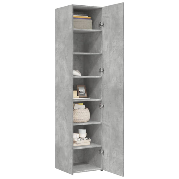 Highboard Betongrau 40x42,5x185 cm