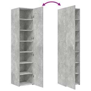 Highboard Betongrau 40x42,5x185 cm