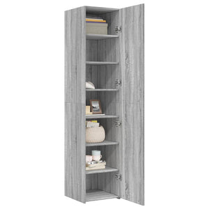 Highboard Grau Sonoma 40x42,5x185 cm