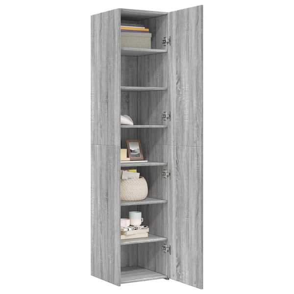 Highboard Grau Sonoma 40x42,5x185 cm