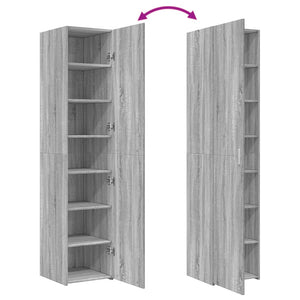 Highboard Grau Sonoma 40x42,5x185 cm