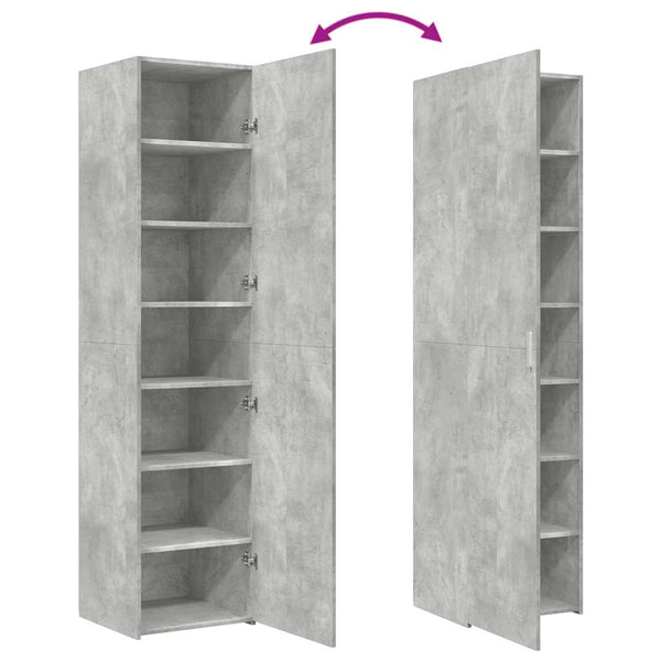Highboard Betongrau 45x42,5x185 cm