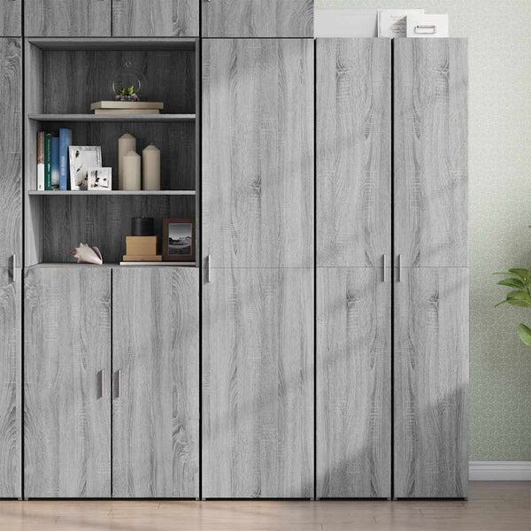 Graues Highboard Sonoma 185cm