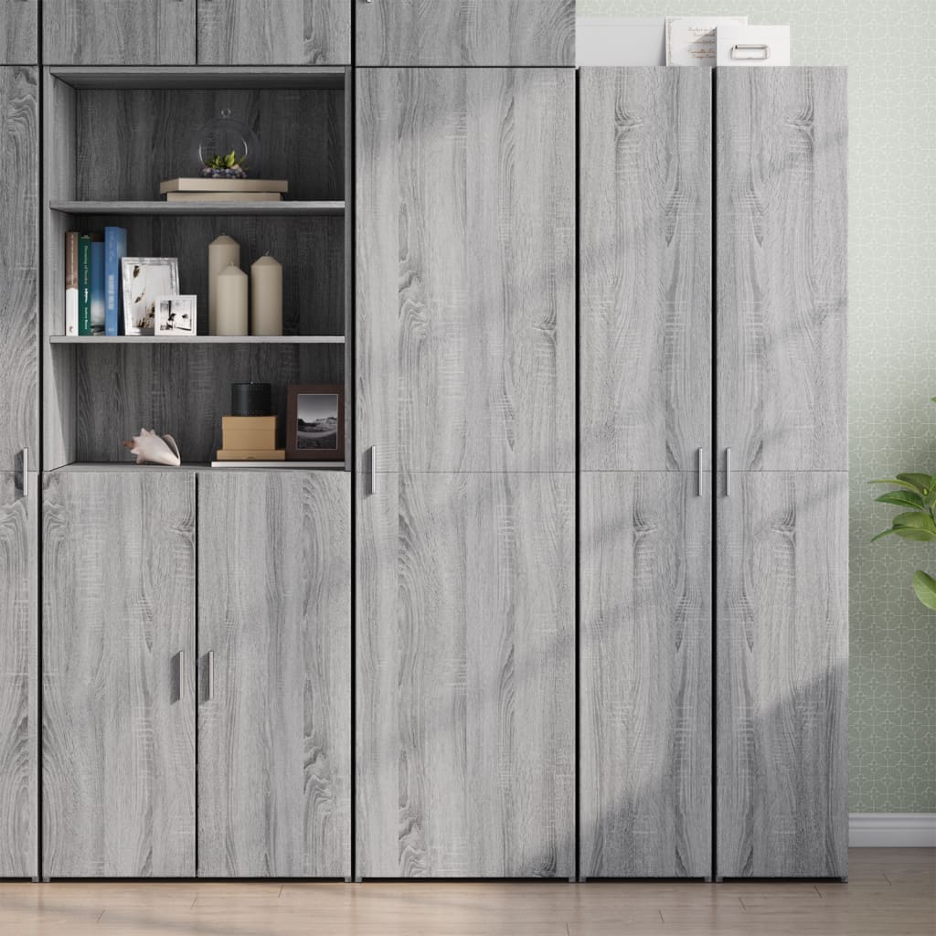 Highboard Grau Sonoma 185 cm