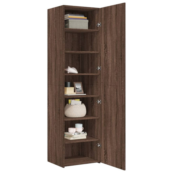 Highboard Braun Eichen-Optik 185 cm