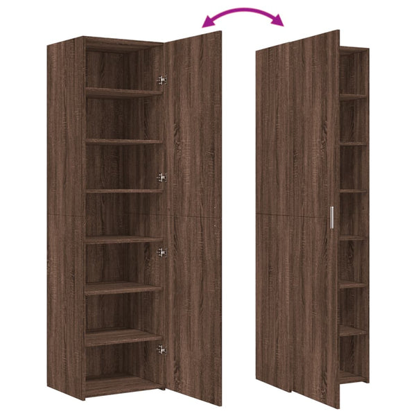 Highboard Braun Eichen-Optik 185 cm