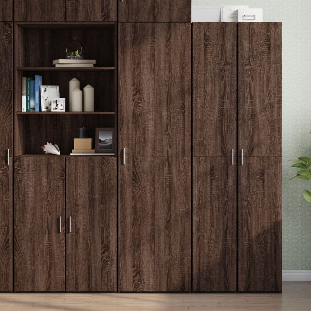 Highboard Braun Eichen-Optik 185 cm