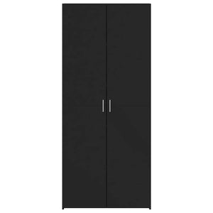 Highboard Schwarz 70x42,5x185 cm Holzwerkstoff