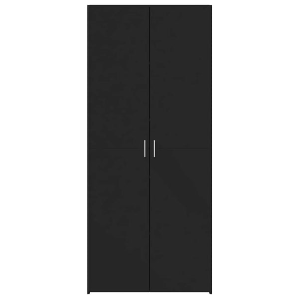 Highboard Schwarz 70x42,5x185 cm Holzwerkstoff