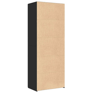 Highboard Schwarz 70x42,5x185 cm Holzwerkstoff