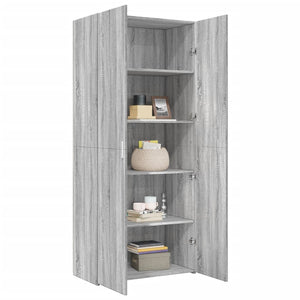 Highboard Grau Sonoma 80x185cm