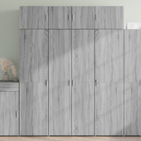 Highboard Grau Sonoma 80x185cm