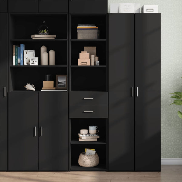 Highboard Schwarz 45x42,5x185 cm