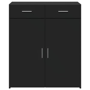 Schwarzes Sideboard 80x42,5x93 cm