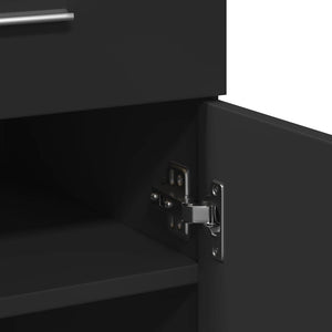 Schwarzes Sideboard 80x42,5x93 cm