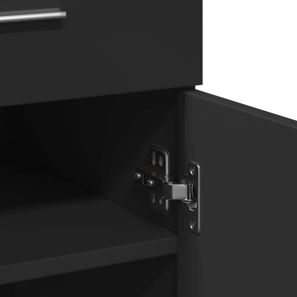 Schwarzes Sideboard 80x42,5x93 cm