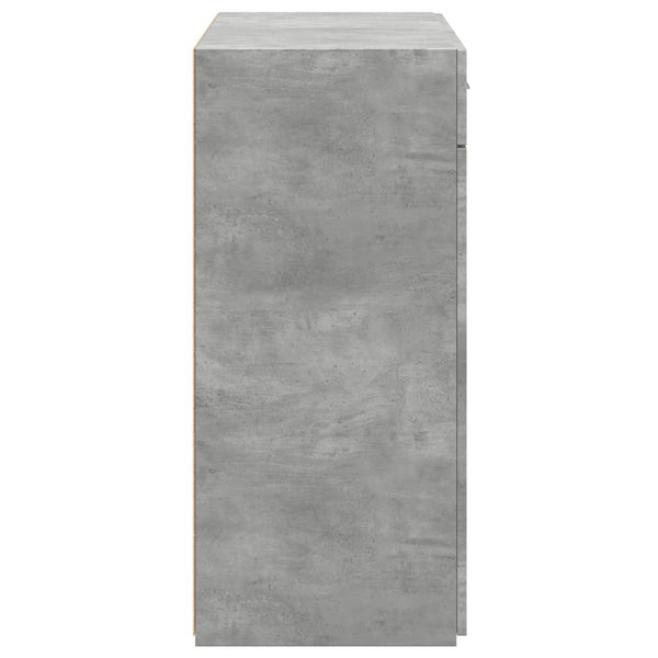 Betongraues Sideboard 80x42,5x93 cm