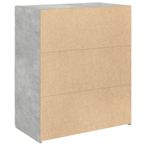 Betongraues Sideboard 80x42,5x93 cm