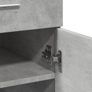 Betongraues Sideboard 80x42,5x93 cm