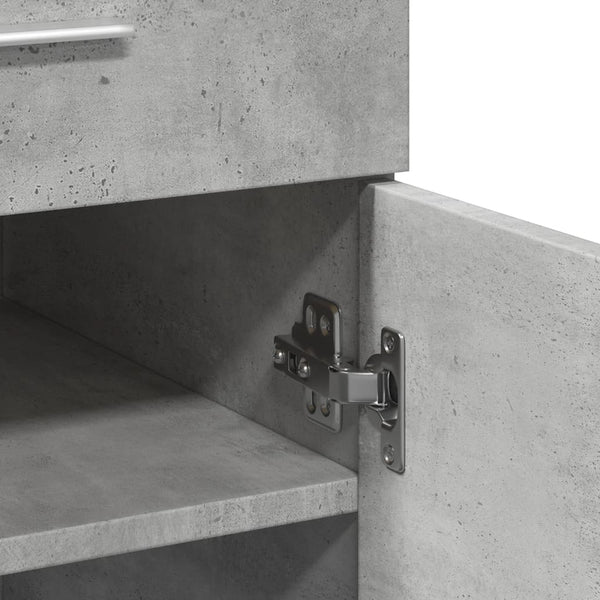 Betongraues Sideboard 80x42,5x93 cm
