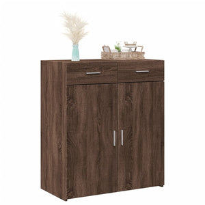 Sideboard Braun Eichen-Optik, 80 cm