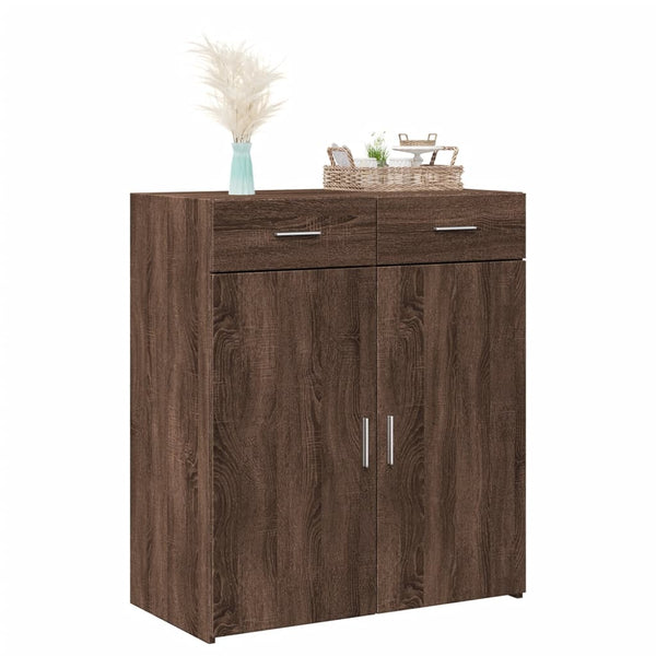Sideboard Braun Eichen-Optik, 80 cm