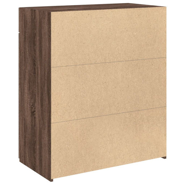 Sideboard Braun Eichen-Optik, 80 cm