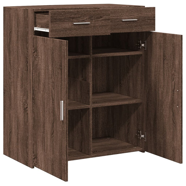 Sideboard Braun Eichen-Optik, 80 cm