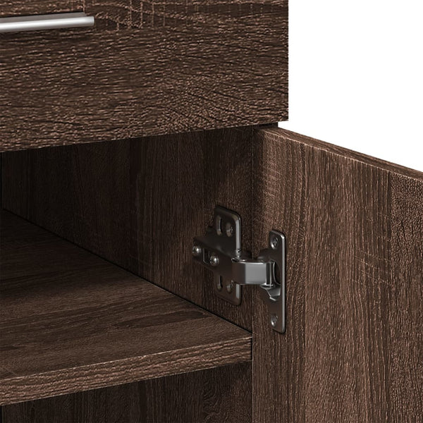 Sideboard Braun Eichen-Optik, 80 cm