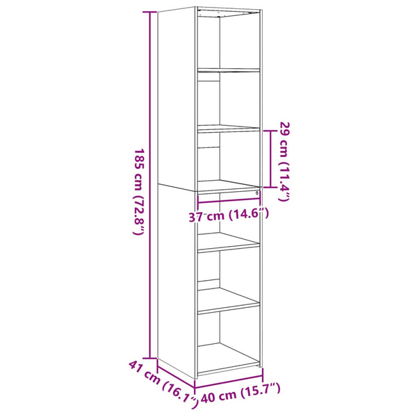Highboard Sonoma Eiche 40x41x185 cm