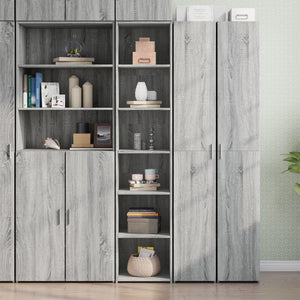 Highboard Grau Sonoma-Eiche 185 cm