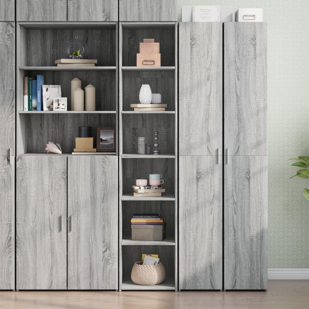 Highboard Grau Sonoma-Eiche 185 cm