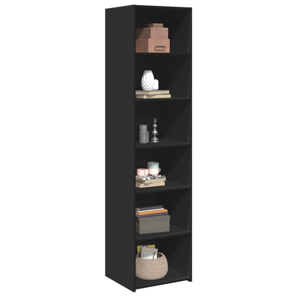 Schwarzes Highboard 45x41x185 cm