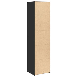 Schwarzes Highboard 45x41x185 cm