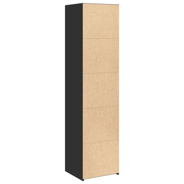 Schwarzes Highboard 45x41x185 cm