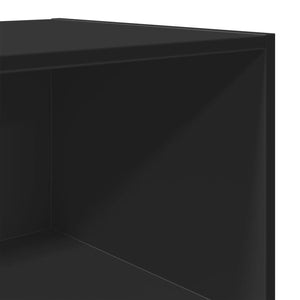 Schwarzes Highboard 45x41x185 cm