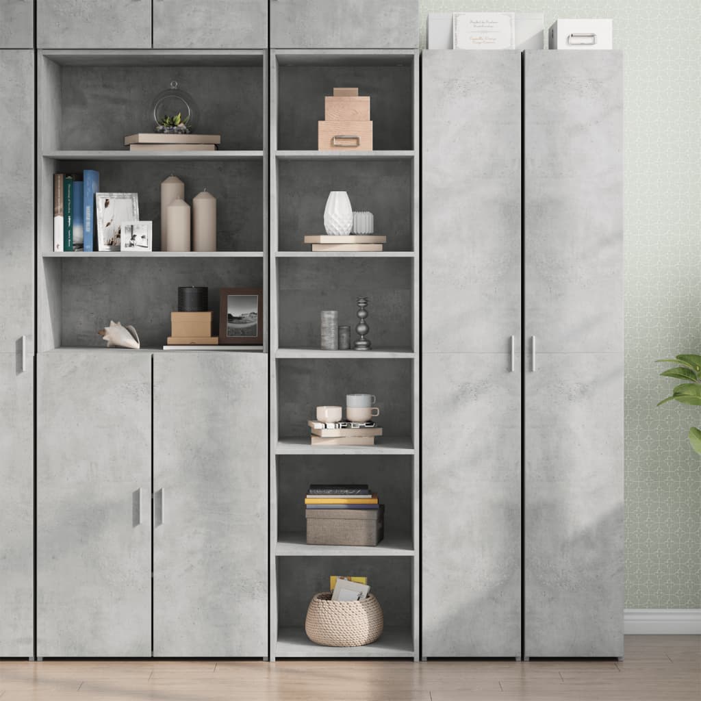 Highboard Betongrau 45x41x185 cm