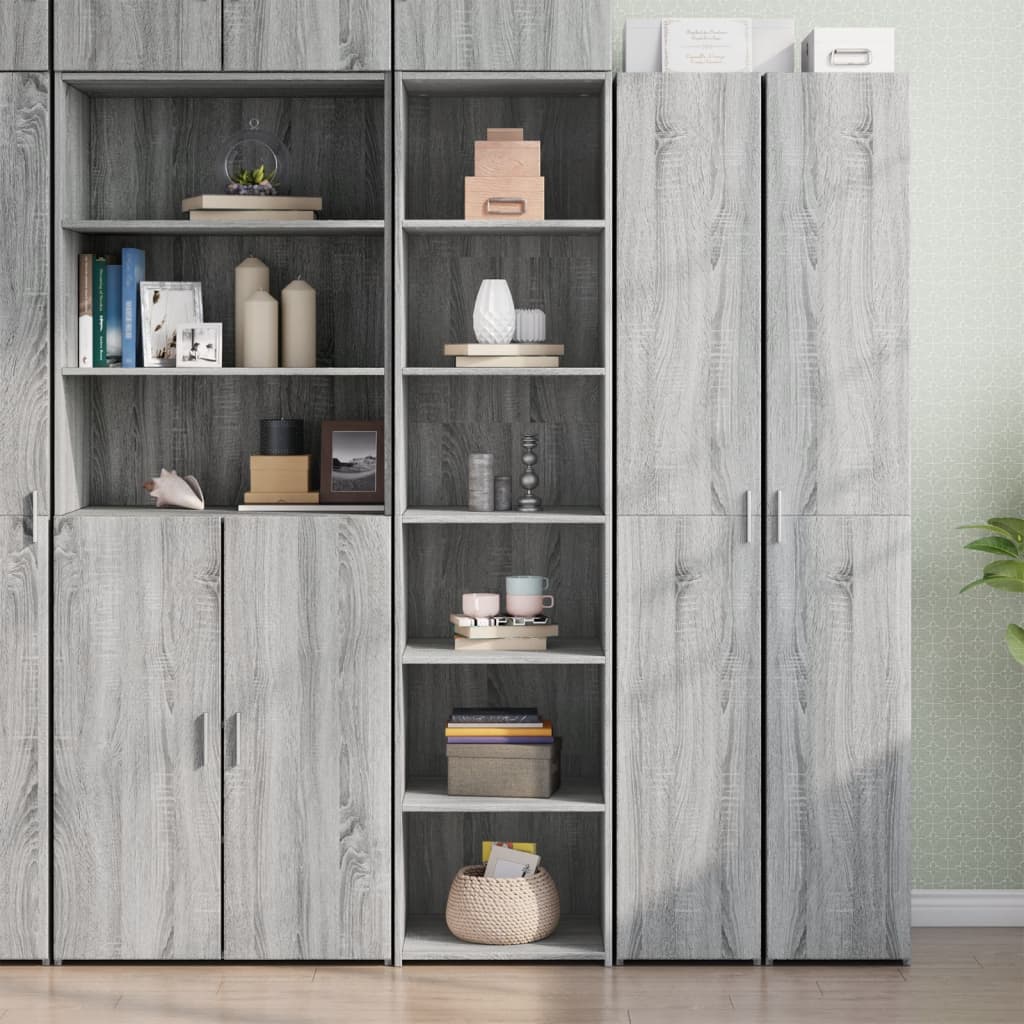 Highboard Grau Sonoma-Eiche 185 cm