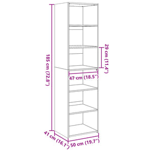 Highboard Sonoma Eiche 50x41x185 cm