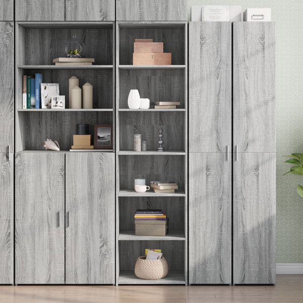 Highboard Grau Sonoma-Eiche 185 cm
