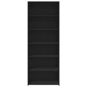 Highboard Schwarz 70x41x185 cm